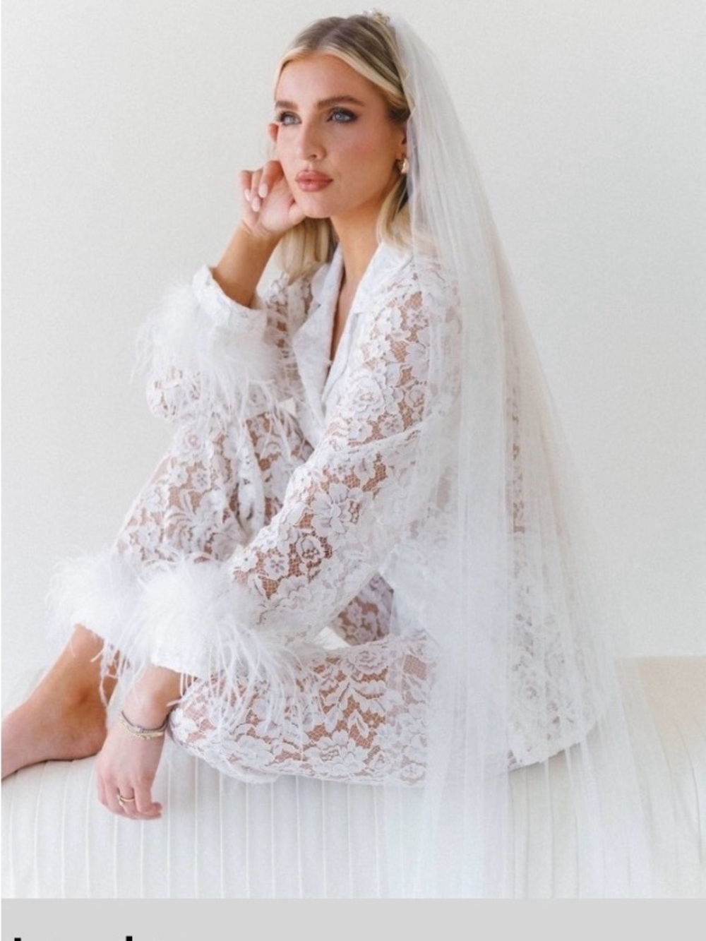 Lace Bon Viviann Bridal Pajama Set - White, SOLD OUT Online!